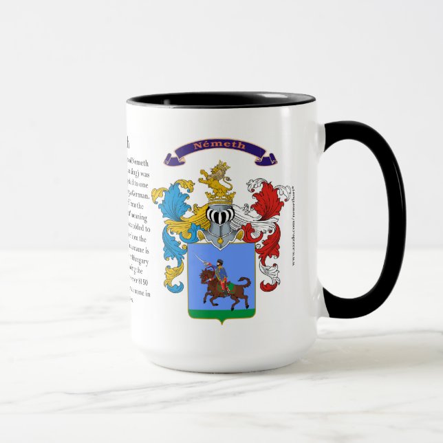 Nemeth Familien-Wappen Tasse (Rechts)