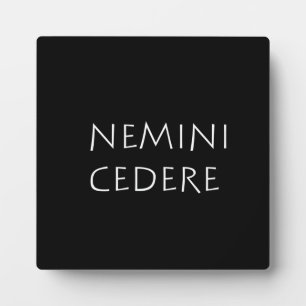 Nemini cedere fotoplatte