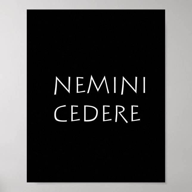 Nemini cedere poster (Vorne)