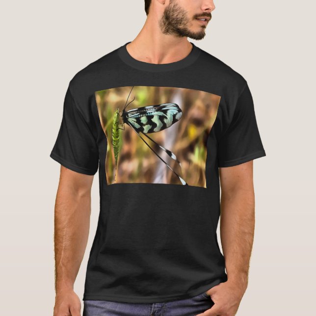 Nemoptera bipennis Spoon-Winged Insekt Art T-Shirt (Vorderseite)