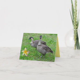 Nene Goose Birthday Card Dankeskarte