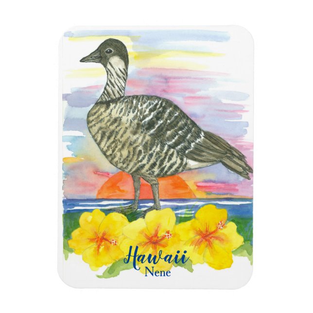 Nene Hawaiian Gänse Staat Bird of Hawaii Magnet (Vertikal)