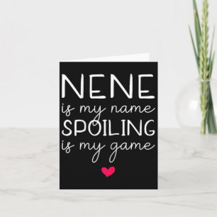 Nene ist mein Name Verschmutzung ist mein Game Fun Karte