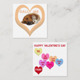 NENN MICH Critters Conversation Hearts Valentinsta Mitteilungskarte