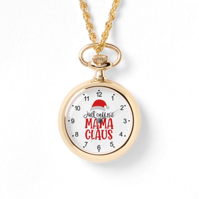 Nenn mich einfach Mama Claus-56275 Armbanduhr (Vorderseite)
