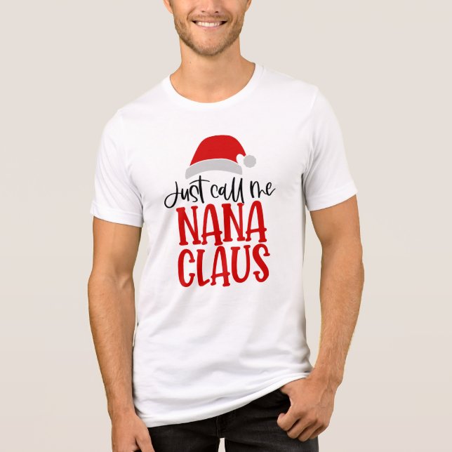 Nenn mich einfach Nana Claus-56768 Tri-Blend Shirt (Vorderseite)