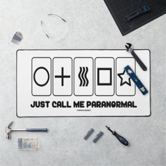 Nenn mich einfach paranormal Zener Cards Schreibtischunterlage