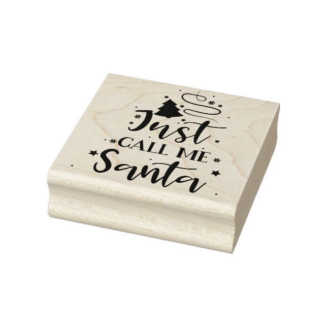 Nenn mich einfach Santa Gummistempel (Stempel)