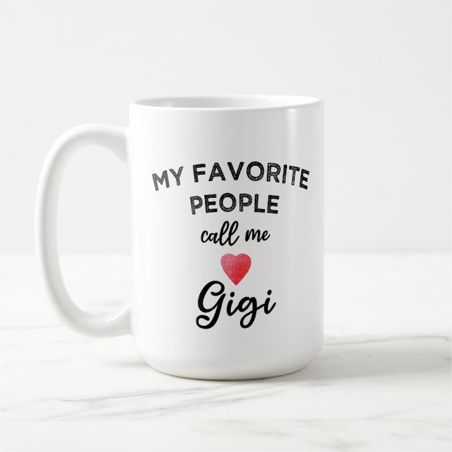 Nenn mich GIGI Moderne Oma Trendiger Spitzname  Kaffeetasse (Links)