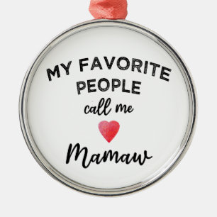Nenn mich MAMAW Südlicher Appalachianischer Oma-Na Ornament Aus Metall