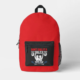 Nenne es nicht einen Traum, nenne es einen Plan Fi Bedruckter Rucksack