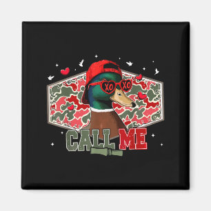 Nenne mich Entenjagd Retro Valentinstag Männer Fra Magnet