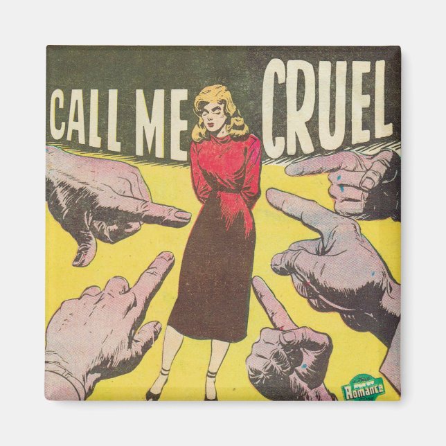 Nenne mich Retro-Comic Grausam  Magnet (Vorne)