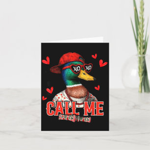 Nenne mich Stockentenjagd Frohen Valentinstag Dankeskarte