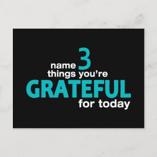 Nennen Sie 3 Dinge... Sammlung Postkarte