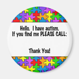 Nennen Sie bitte Autismus Identifikations-Umbau Magnet