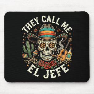 Nennen Sie den mexikanischen Zucker-Schädel-Sombre Mousepad