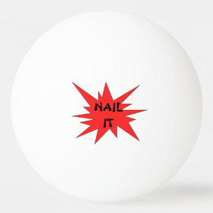 NENNEN SIE ES! Funny Black and Red Pong Ball Tischtennisball