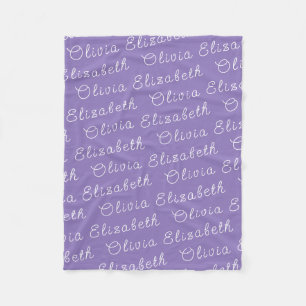 Nennen Sie Ihr Personalisiertes Baby Girl-Geschenk Fleecedecke