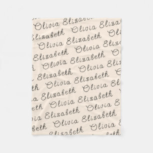 Nennen Sie Ihr Personalisiertes Baby Girl-Geschenk Fleecedecke