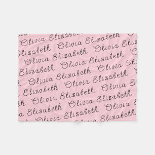 Nennen Sie Ihr Personalisiertes Baby Girl-Geschenk Fleecedecke