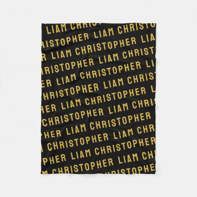 Nennen Sie Ihr Personalisiertes Babygeschenk für N Fleecedecke (Vorderseite)