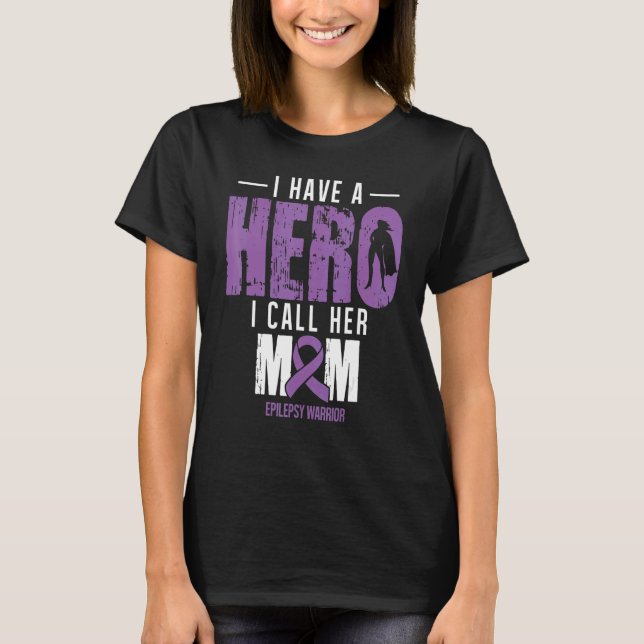 Nennen Sie ihre Mama Epilepsie Awareness Supporter T-Shirt (Vorderseite)
