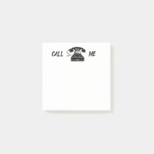 NENNEN SIE ME Old Fashion Telefon Rotary Dial Post-it Klebezettel