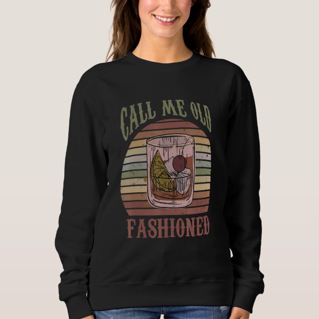 Nennen Sie mich Alt modischen Barkeeper S Bartendi Sweatshirt (Vorderseite)