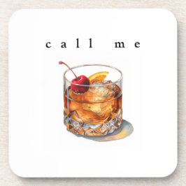 Nennen Sie mich altmodisches Getränk Getränkeuntersetzer