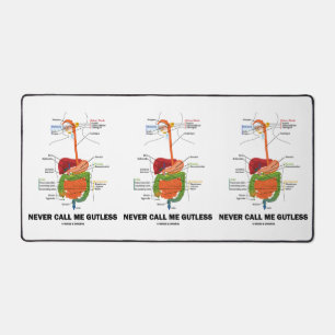 Nennen Sie mich nie Gutless Digestive System Geek  Schreibtischunterlage