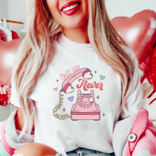 Nennen Sie mich Nie, Retro Groovy Funny Valentine T-Shirt