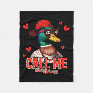 Nennen Sie mich Stockentenjagd Frohen Valentinstag Fleecedecke