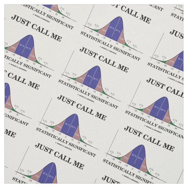 Nennen Sie mir einfach den statistisch bedeutsamen Stoff (Muster)