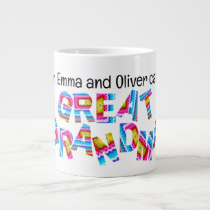Nennen Sie mir große Oma Crochet Letters Child Nam Jumbo-Tasse