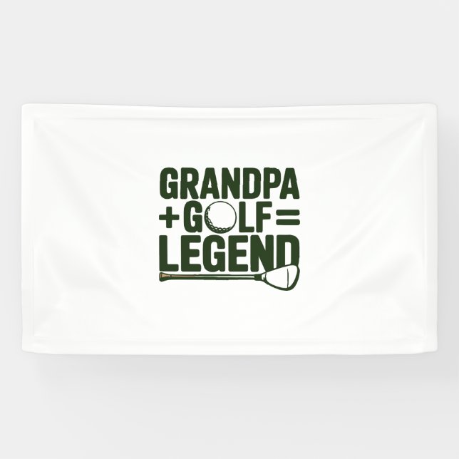 Nennen Sie mir Opa, gucken Sie mir Golf. Banner (Horizontal)