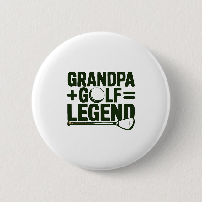 Nennen Sie mir Opa, gucken Sie mir Golf. Button (Vorderseite)