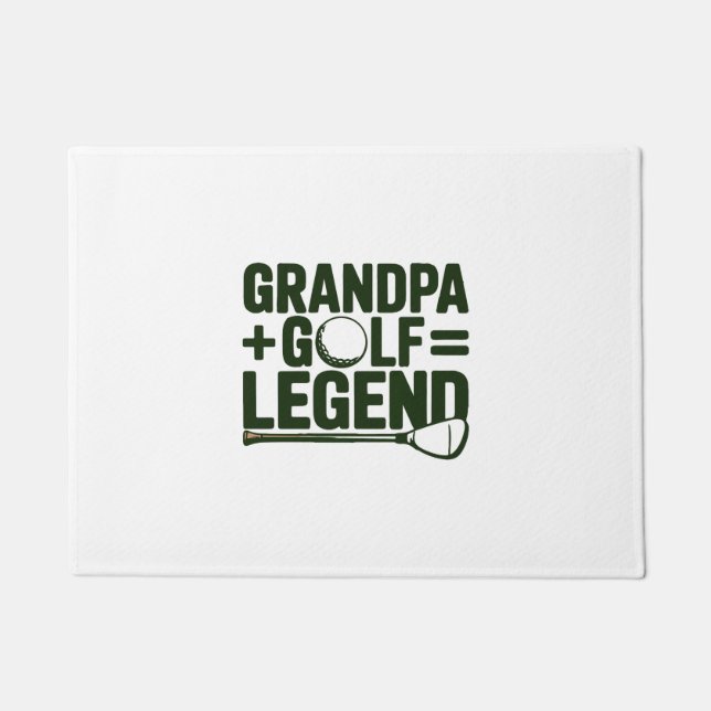 Nennen Sie mir Opa, gucken Sie mir Golf. Fußmatte (Vorderseite)