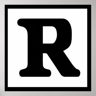 Nennwert R Poster