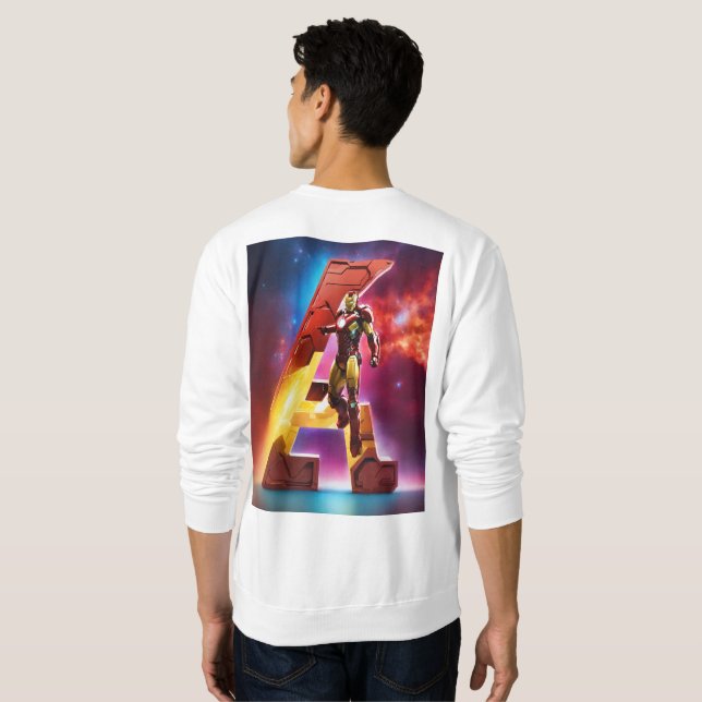 Neo-A, die futuristische Eisen-Vision Sweatshirt (Schwarz voll)
