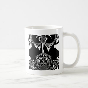Neo-Barock Noir Abstracter Minimalist Designer Sch Kaffeetasse