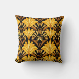 Neo Deco Gold Geometric Abstract Pattern Kissen