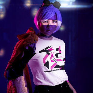 Neo Dragon Abstrakt - Neujahr 2024 am Montag T-Shirt