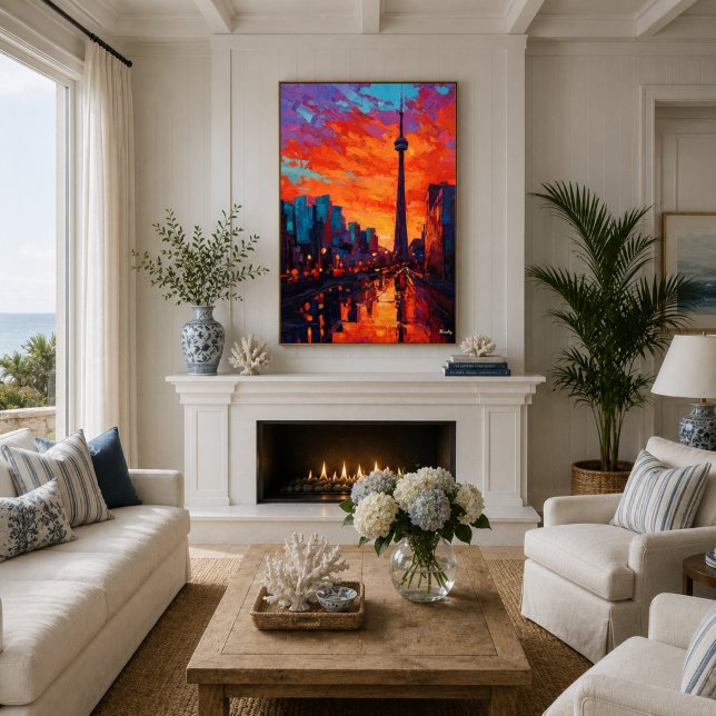 Neo-Expressionistische Toronto-Skyline bei lebendi Poster (Von Creator hochgeladen)