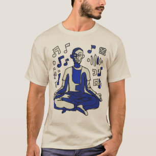 Neo-Expressionistischer abstrakter Musiker Kunst-D T-Shirt