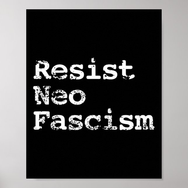 Neo Faschismus Anti Trump Anti Bolsonaro Geschenke Poster (Vorne)