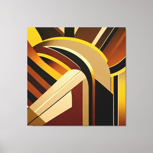 NEO GEO MODERN GEOMETRIC DESIGN LEINWANDDRUCK (Vorderseite)