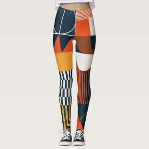 Neo Geo: Vintage abstrakte Komposition Leggings