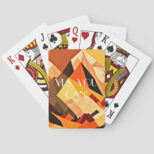 NEO- Geometrische BOHO-Landschaft Spielkarten