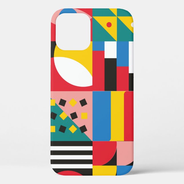 Neo Geometrische Illustration. Geometrische Formen Case-Mate iPhone Hülle (Rückseite)